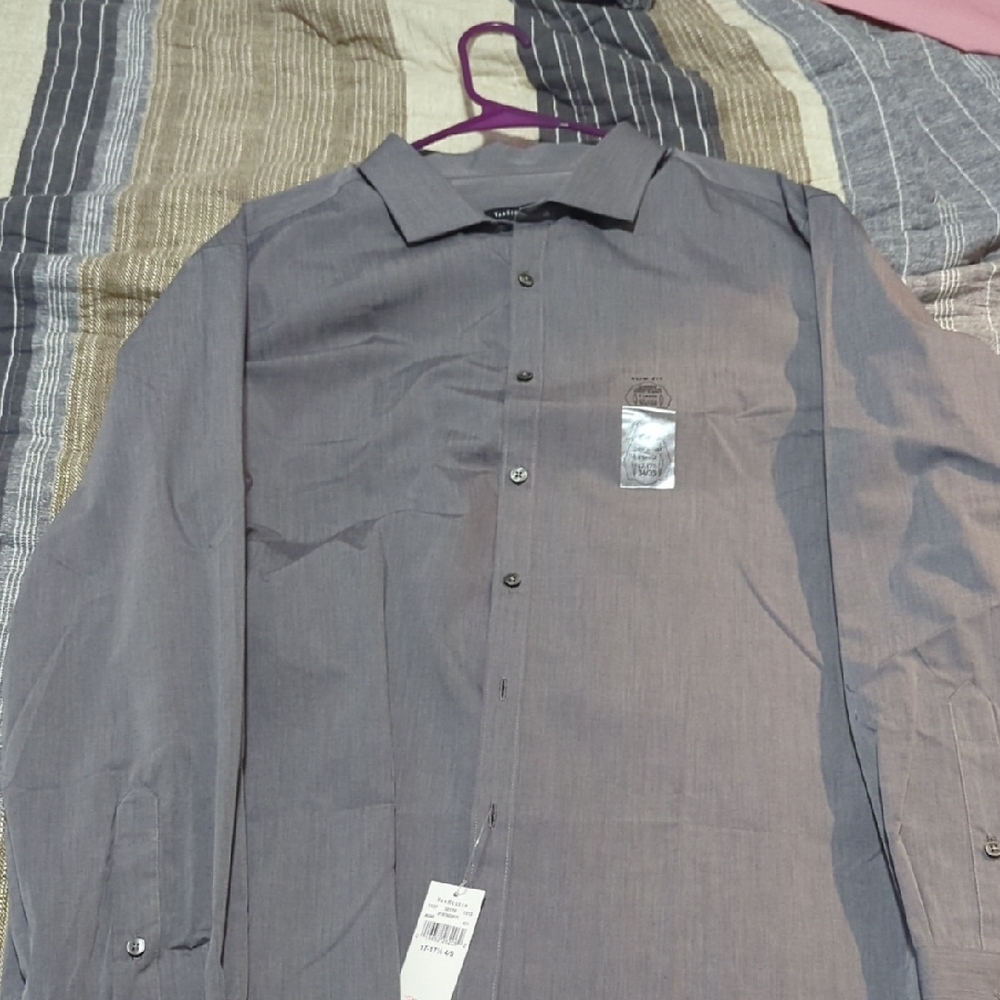 Van Heusen Gray Dress Shirt with